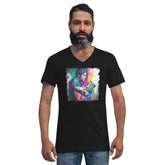 Taking Music to Infinity Unisex Short Sleeve V-Neck T-Shirt - Beyond T-shirts